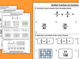 Multiplying fractions with different denominators image