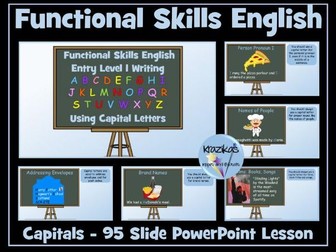 Entry Level 1 Functional Skills English - Capital Letters
