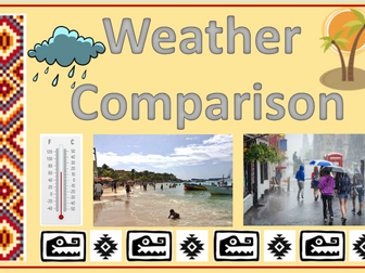 KS2 Weather comparison Central American UK Topic Geography