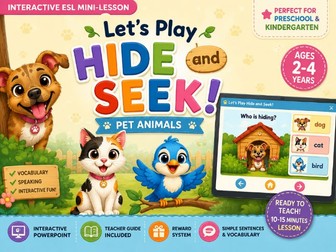 Interactive ESL Pet Animals Presentation