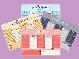 Weekly Planners