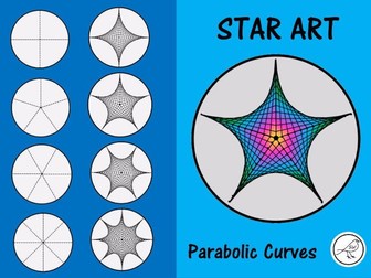 Star Art - using parabolic curves