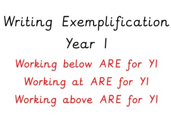 Writing Exemplification Example Year 1