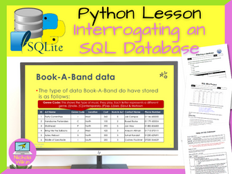 Interrogating an SQL Database using Python Lesson