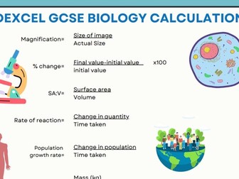 GCSE BIOLOGY CALCULATIONS