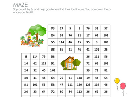 Gardeners maze: skip count by 8