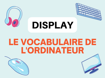 Computer vocabulary in French