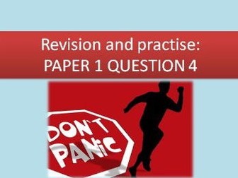 AQA Paper 1 Question 4- 2 Double Lessons