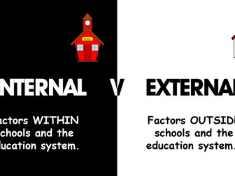 AQA Sociology - Education (Internal and External Factors)