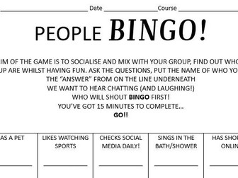 People Bingo