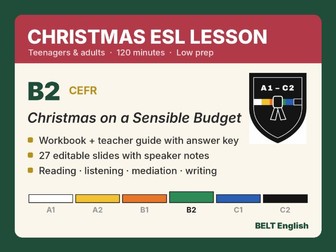 Christmas ESL Lesson B2 – Full 2-Hour Pack