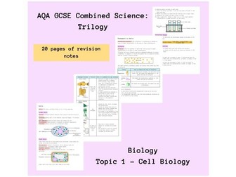 AQA GCSE Biology Topic 1 Revision Notes