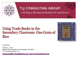 Using Trade Books in the Secondary CR: One Grain of Rice