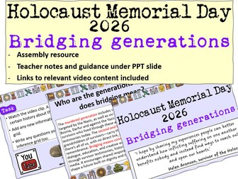 Holocaust Memorial Day Assembly