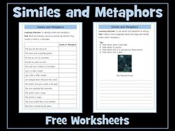 Similes and Metaphors Worksheets | Teaching Resources