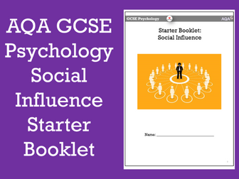 AQA GCSE Psychology: Social Influence Starter Booklet
