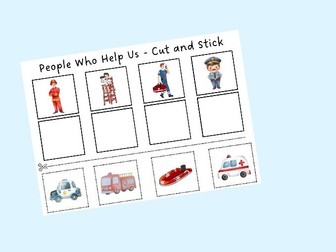 People Who Help Us - Cut and Stick
