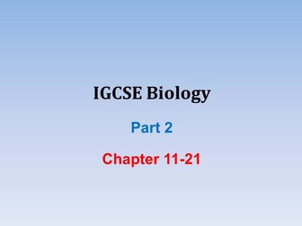 IGCSE Biology Notes (Part 2)