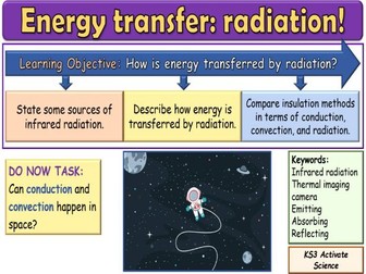 Energy transfer radiation KS3 Activate Science