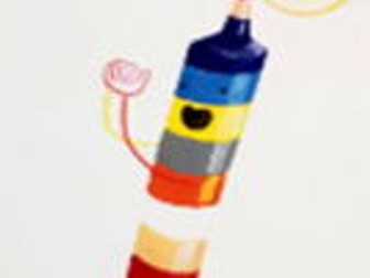 Teaching adjectives through crayons