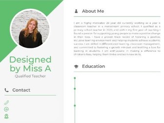 Teacher CV (ECT and Experienced Teacher)
