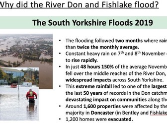 Flooding in the UK - River Don and Fishlake