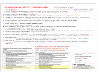 German IB Ab Initio - Paper 2 writing guide