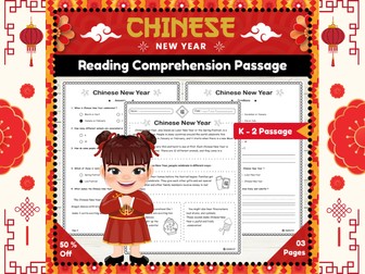 Chinese New Year Reading Comprehension Passage for K-2 Learners