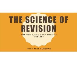 The Science of Revision- Study Skills