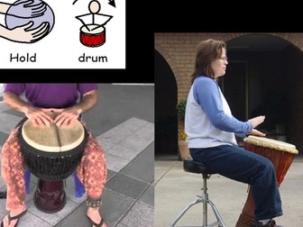 Interactive djembe drumming lesson resources - automatically teaches them and you!