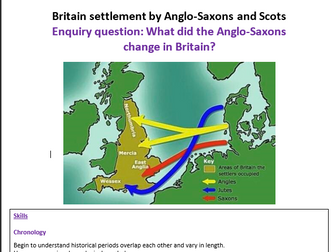 Britain settlement by Anglo-Saxons and Scots  planning and resources