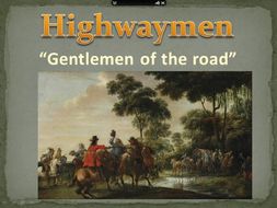 KS2 Powerpoint lesson(s) Highwayman /Dick Turpin