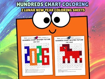 100s Chart Mystery Picture Year of the Horse