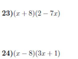 Expanding double brackets worksheet no 3 (with solutions)