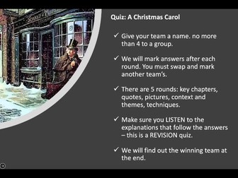 A Christmas Carol Quiz