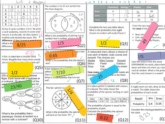 Go and Find - Probability Revision Activity