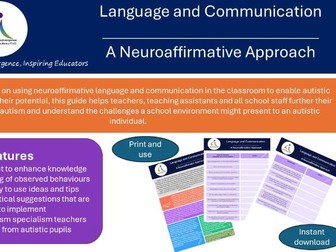 Language and Communication: A Neuroaffirmative Approach For Autistic Children