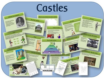 Castles & the Norman invasion - powerpoint lessons, worksheets and activities
