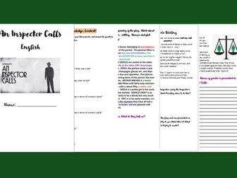 An Inspector Calls Study Booklet