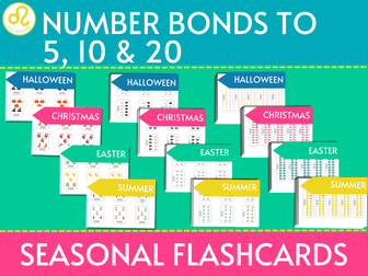 Number Bonds Seasonal Flashcards
