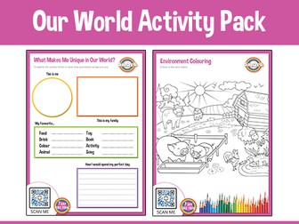 Our World Activity Pack for children