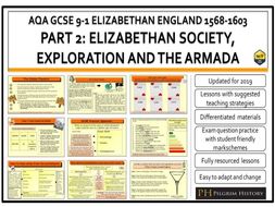 Elizabethan England 1568-1603 AQA GCSE 9-1 Bundle Part 2