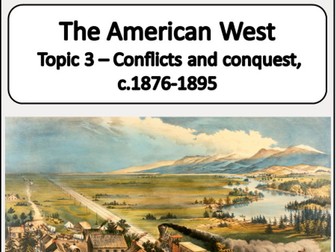 GCSE History Edexcel American West key topic 3 work booklet.