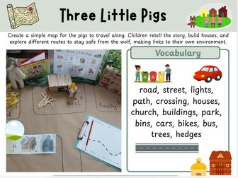 Mapping Through Stories – The Three Little Pigs.