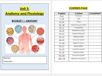 Unit 3: Anatomy & Physiology (BTEC LEVEL 3 NATIONAL EXTENDED DIPLOMA IN HEALTH AND SOCIAL CARE)