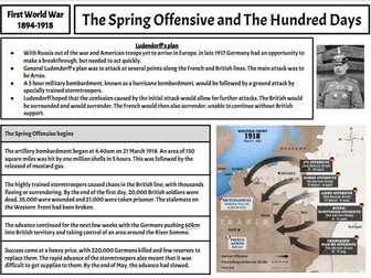 AQA GCSE First World War 1894-1941 (Conflict and Tension)