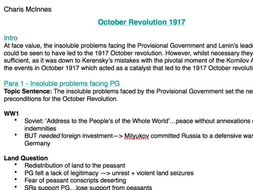 Russian revolution thesis