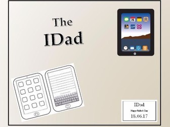 Father's Day Card - The IDad KS1 and KS2