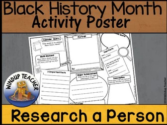 Black History Month Activity Sheet