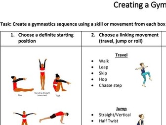 Gymnastics Rich Task - Create a Routine/Sequence